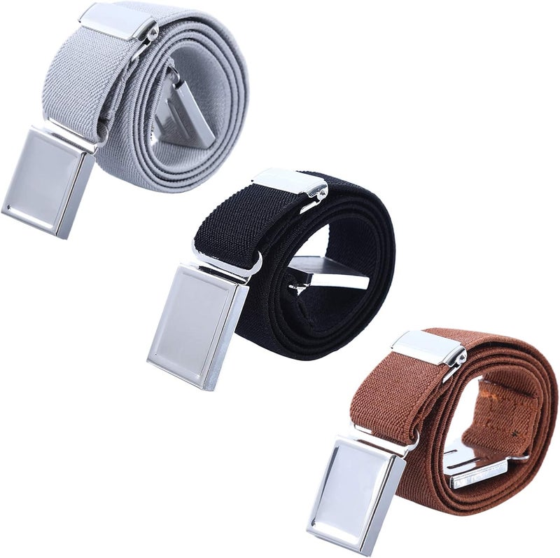 AWAYTR 3 PCS Kids Adjustable Magnetic Belts - Easy to Use Magnetic Buckle Belt for Boys and Girls - Image 1